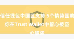 信任钱包中国区支持 5个情势匡助你在Trust Wallet中留心被盗